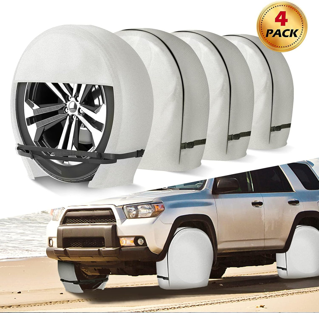 Set of 4 Heavy Duty Vinyl RV Tire Covers C5186