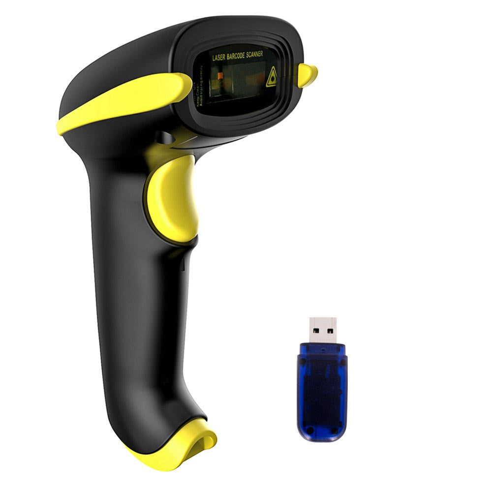 Wireless Barcode Scanner Bluetooth USB 1D Bar Code Reader J329543