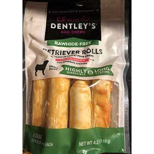 Rawhide-Free Retriever Rolls Small Dog Treats Chicken L631