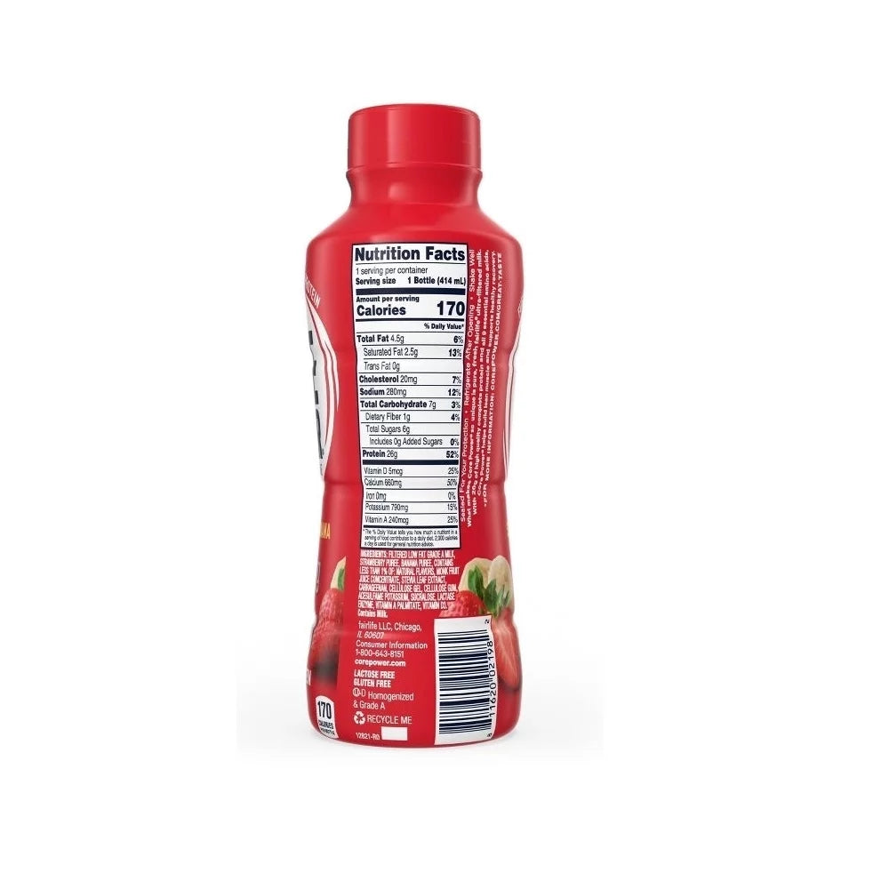 Strawberry Banana Protein Shake, 14 Fluid Ounce (Pack of 10) W70610
