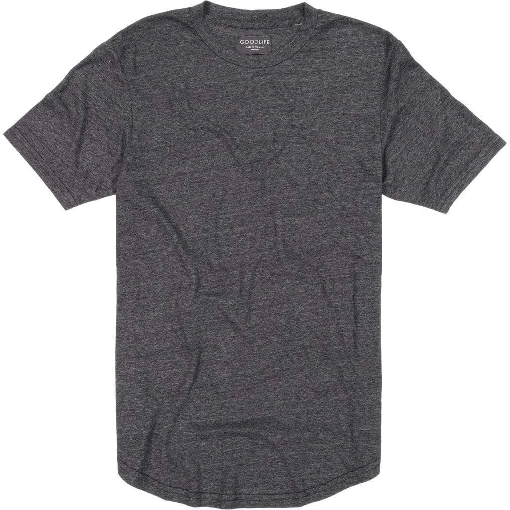 Black XXL Triblend Crew E59528
