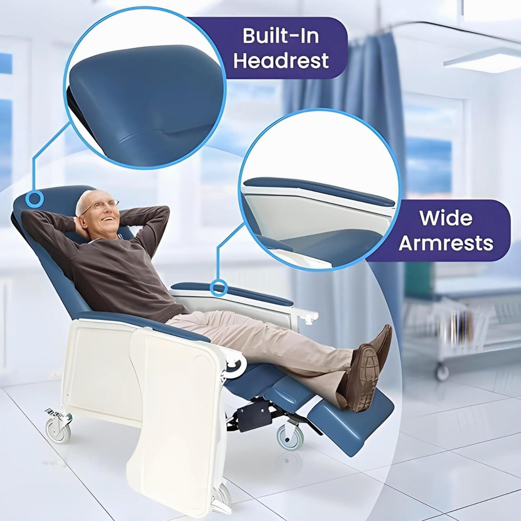 Reclining Geri Chair, 3 Positions, 500 Lbs Weight Capacity B8450