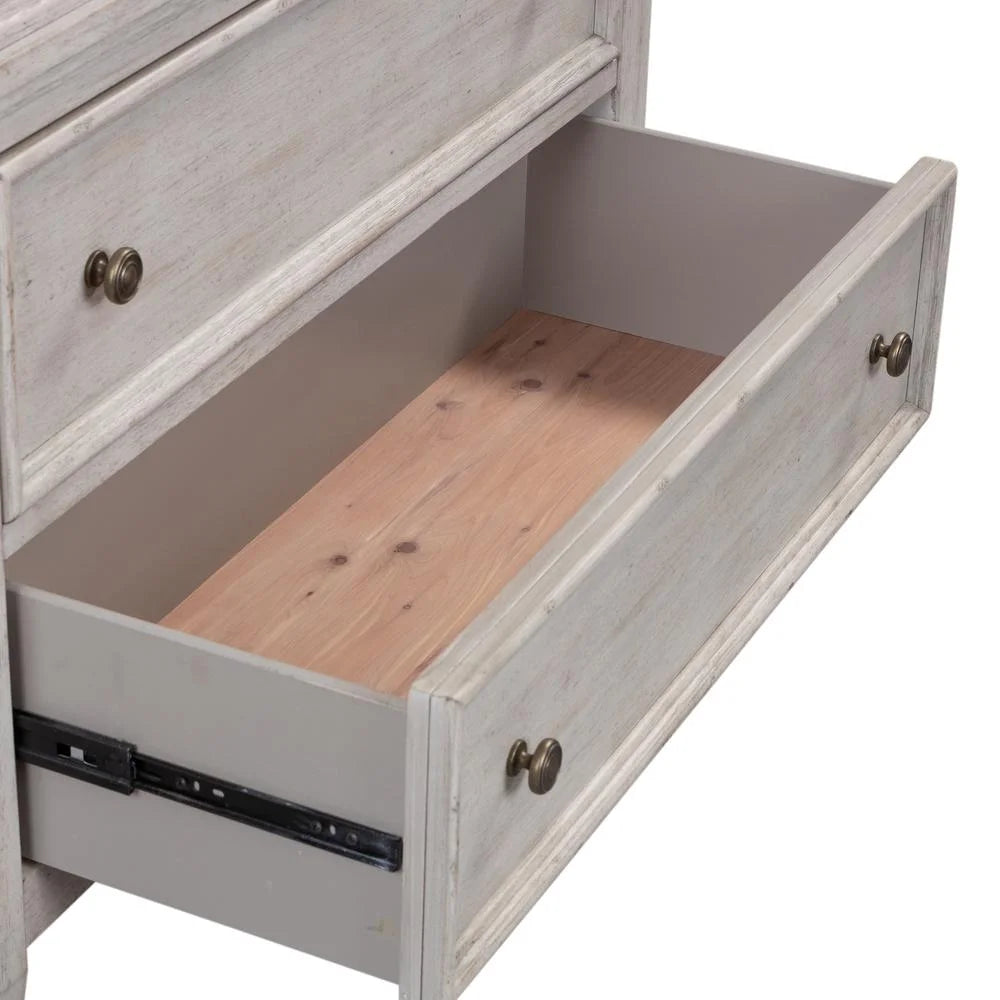 White 5 Drawer Chest T512054