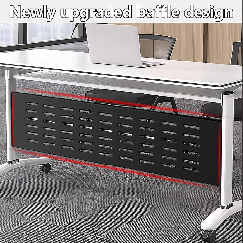 Foldable Mobile Training Table with Caster Wheels J5747