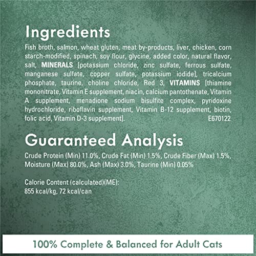 Wet Cat Food, Pack of 24, 3 oz. Cans C558619
