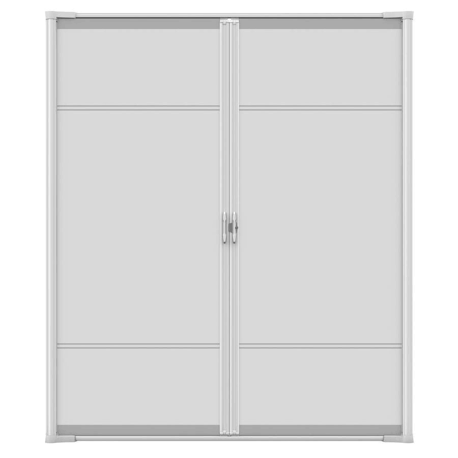 72-in x 80-in White Aluminum Frame Retractable Screen Door J4583