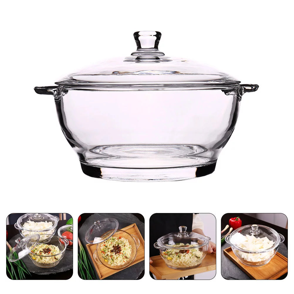 Tempered Glass Salad Bowl G456