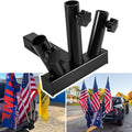 Black 3 Flagpole Hitch Mount Holder with 2 inch Hitch Receiver G204681