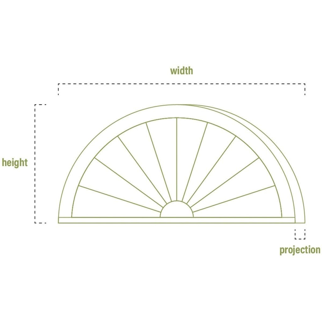 Smooth PVC Peaked Cap Pediment H87210