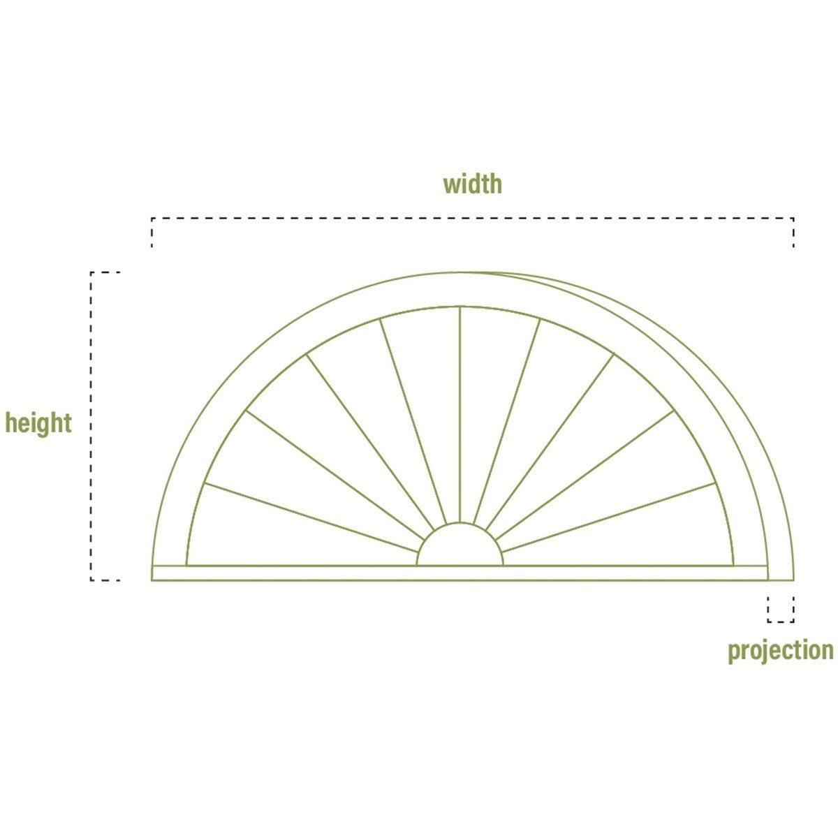 Smooth PVC Peaked Cap Pediment H87210