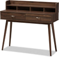 Walnut Brown 2-Drawer Desk X561887