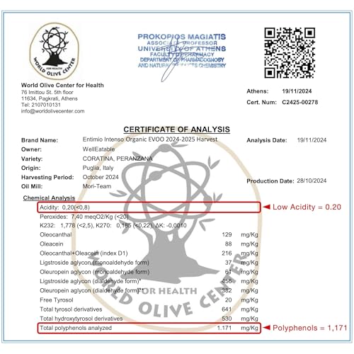 Organic Extra Virgin Olive Oil 8.5 fl oz D30715