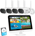 8 Channel 2K Wireless Security Camera System with 13 LCD Monitor S137189