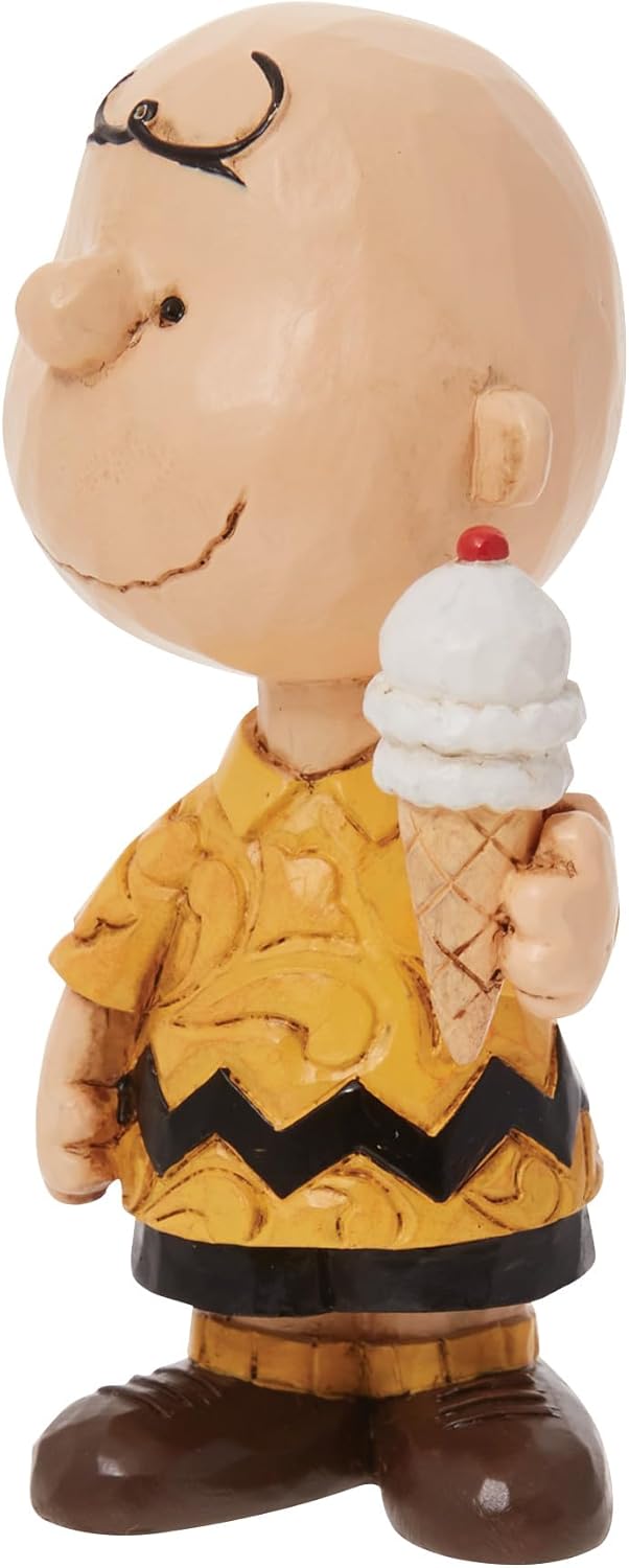 Mini Charlie Brown with Ice Cream Figurine 3 Inch Q87228