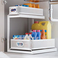 2-Tier Black Mesh Slide Out Drawer Shelf Z978