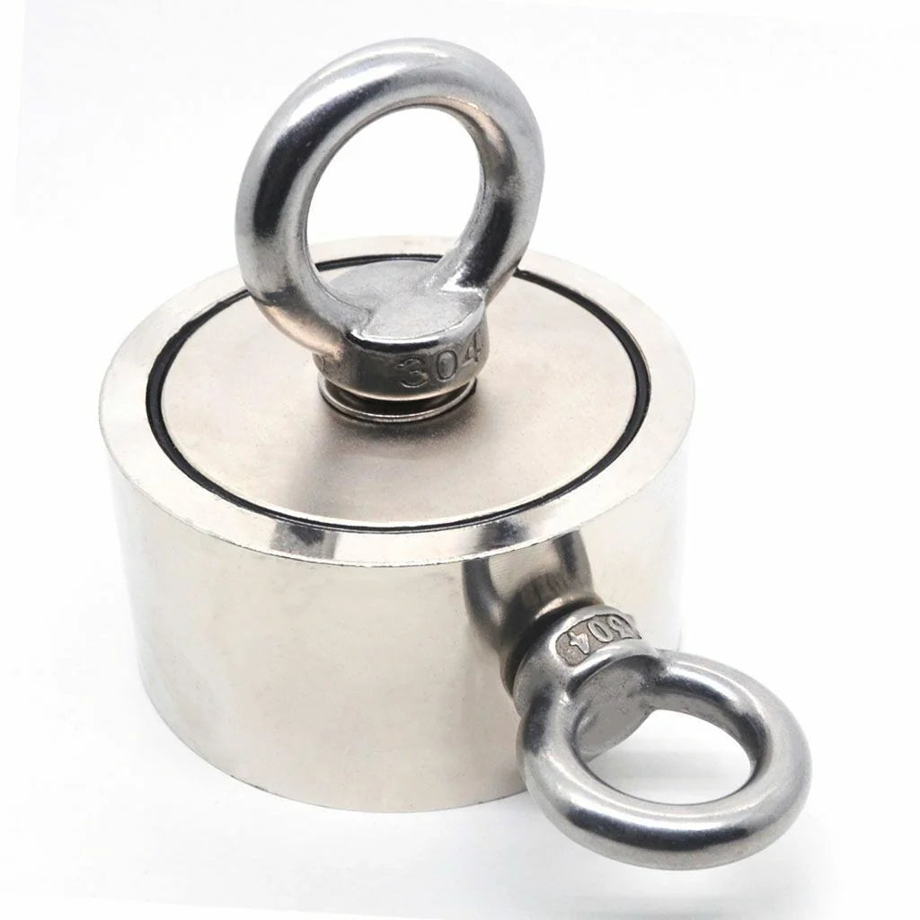 1300 Lbs Pull Force Neodymium Fishing Magnet Kit with Rope and Carabiner Y8830