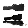 Black Wooden Hard-Shell Electric Guitar Case with Lock Latch Padding Z2632
