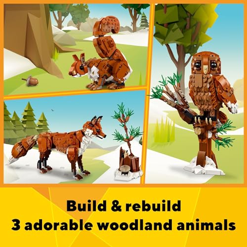 Red Fox Forest Animals Building Toy A726983