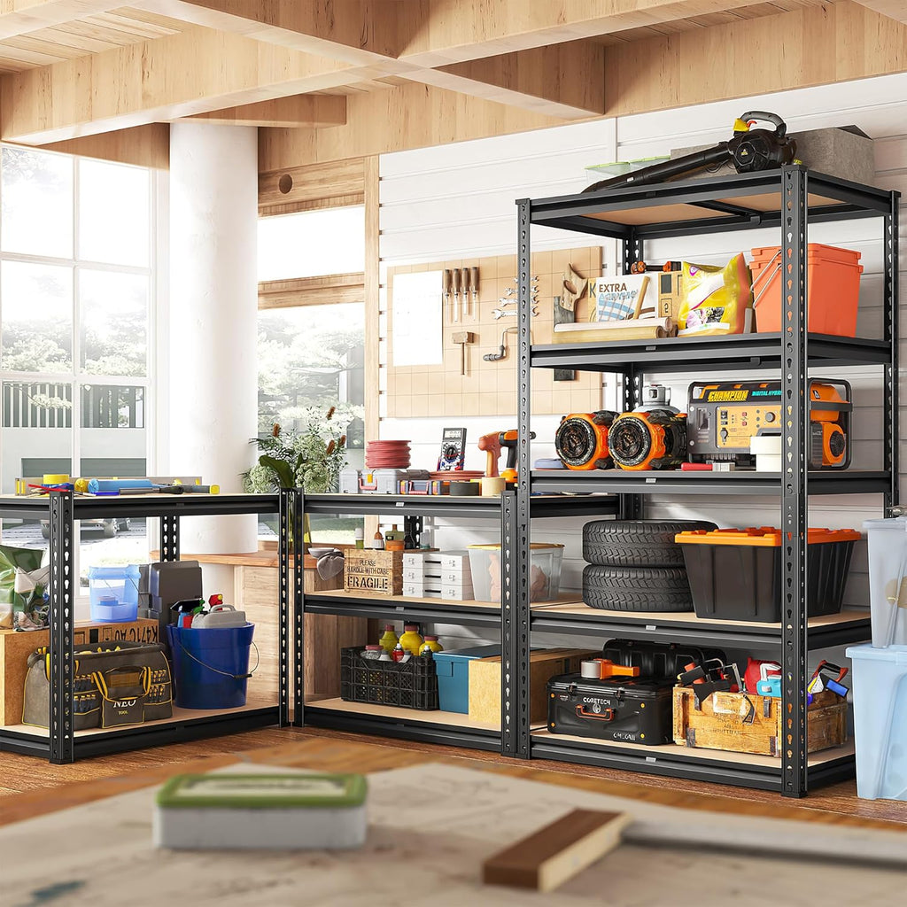 5 Tier Adjustable Metal Shelving L64910