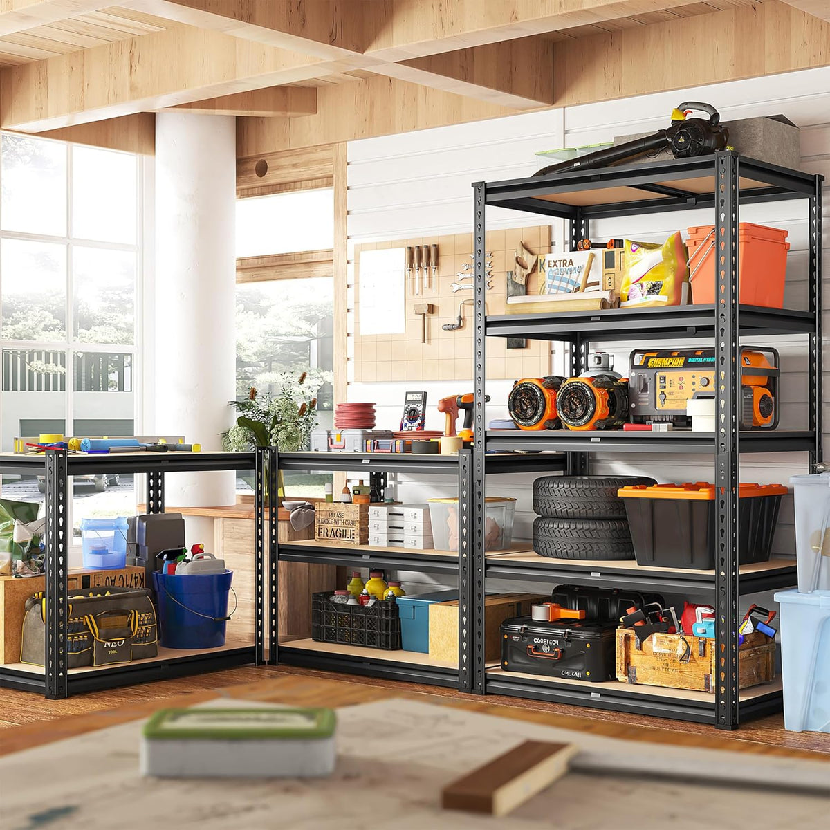 5 Tier Adjustable Metal Shelving L64910