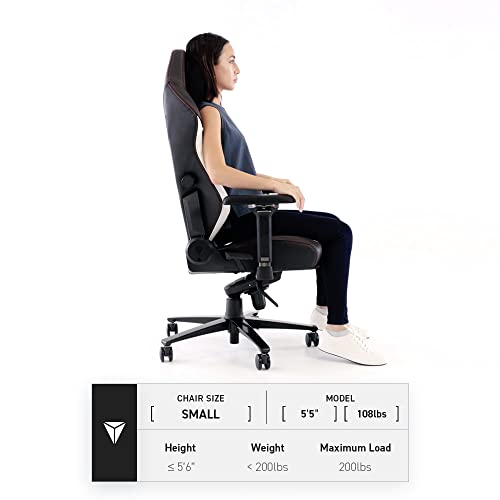Yellow Black Leatherette Gaming Chair H495