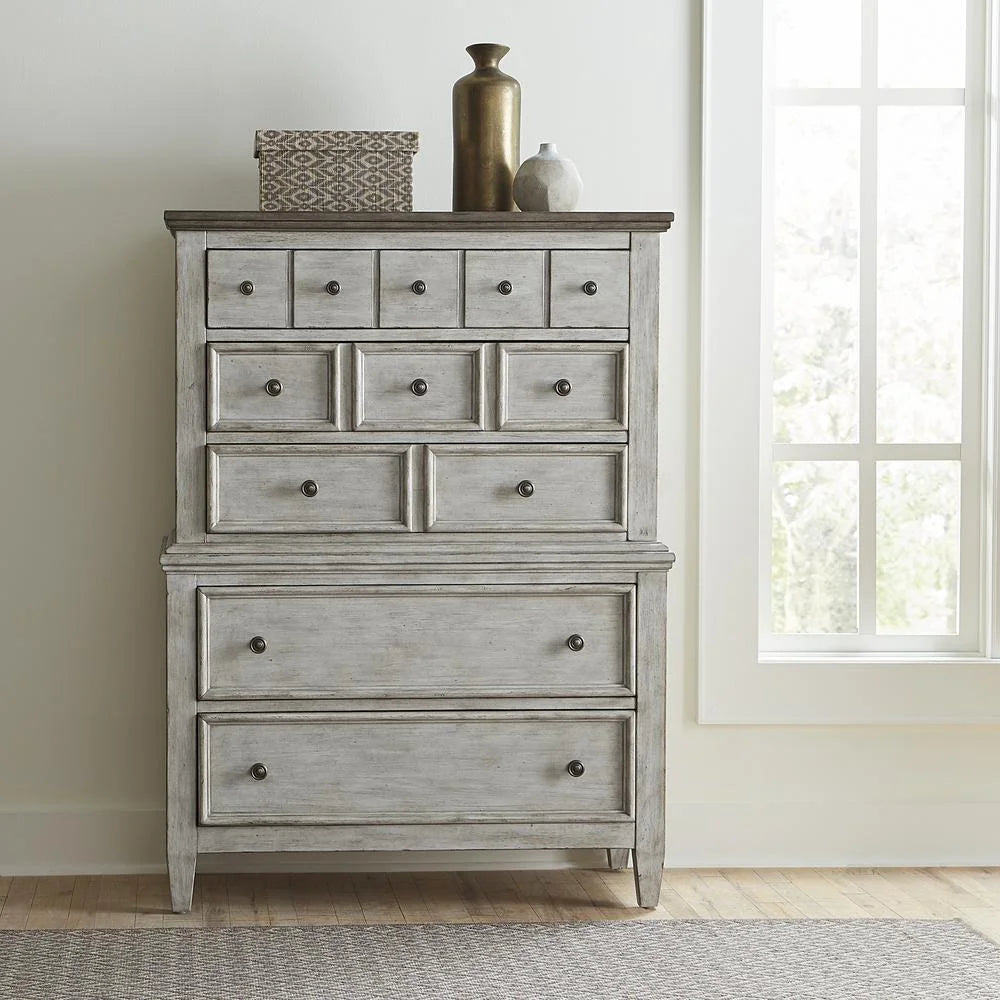White 5 Drawer Chest T512054