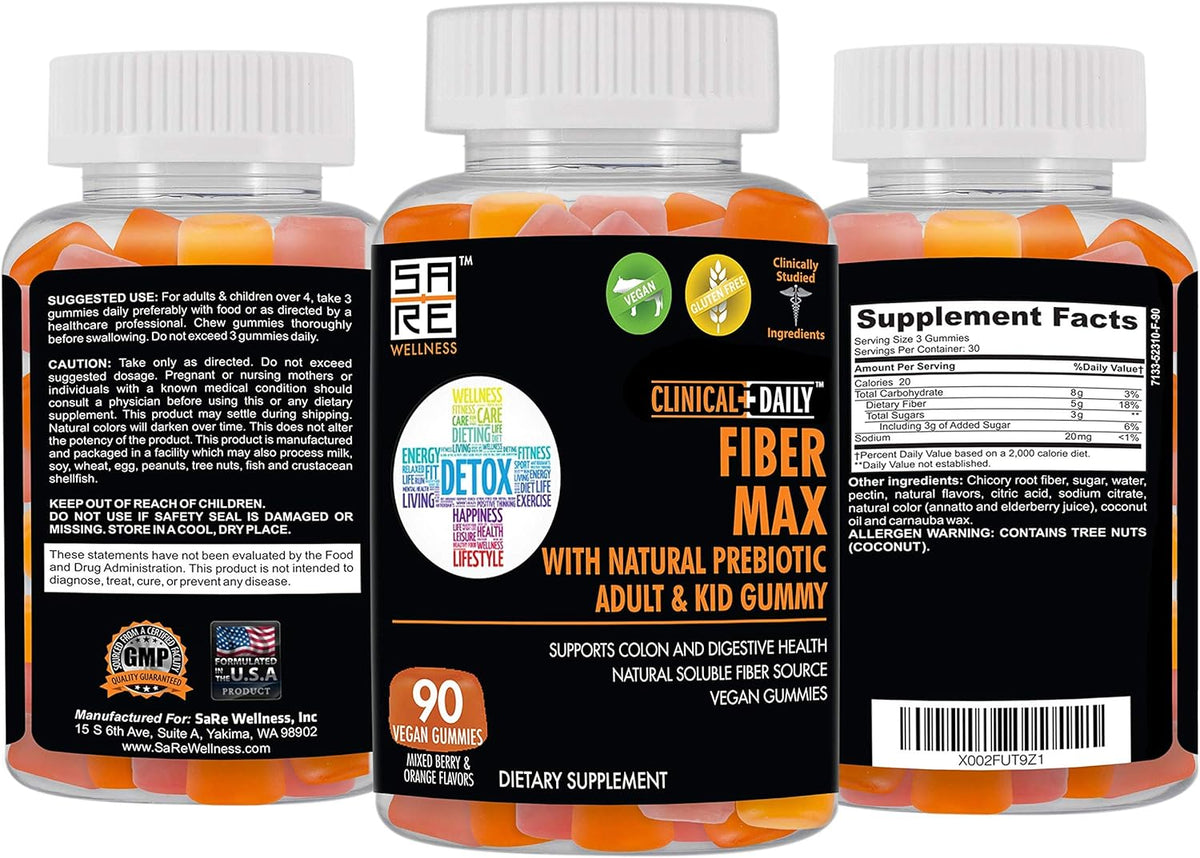 90 Gluten-Free Fiber Gummies S2909
