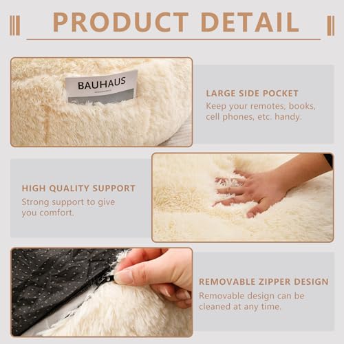 Faux Fur Giant Bean Bag Chair C236