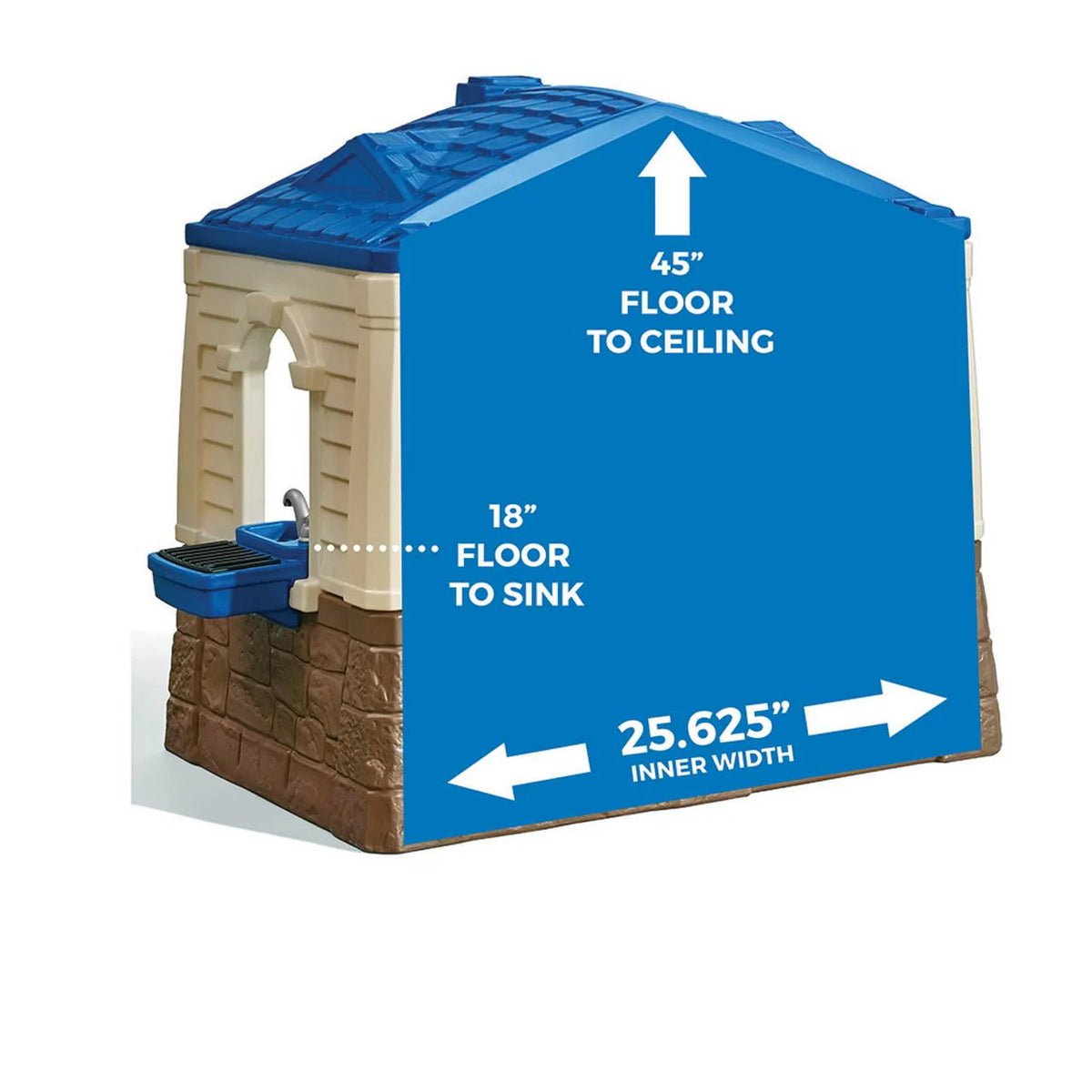 Brown Plastic Playhouse J6051