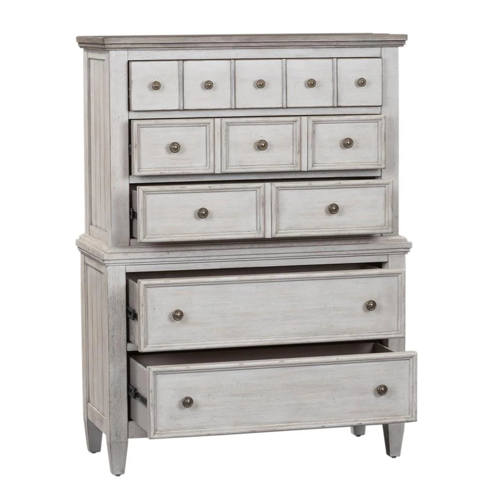 White 5 Drawer Chest T512054