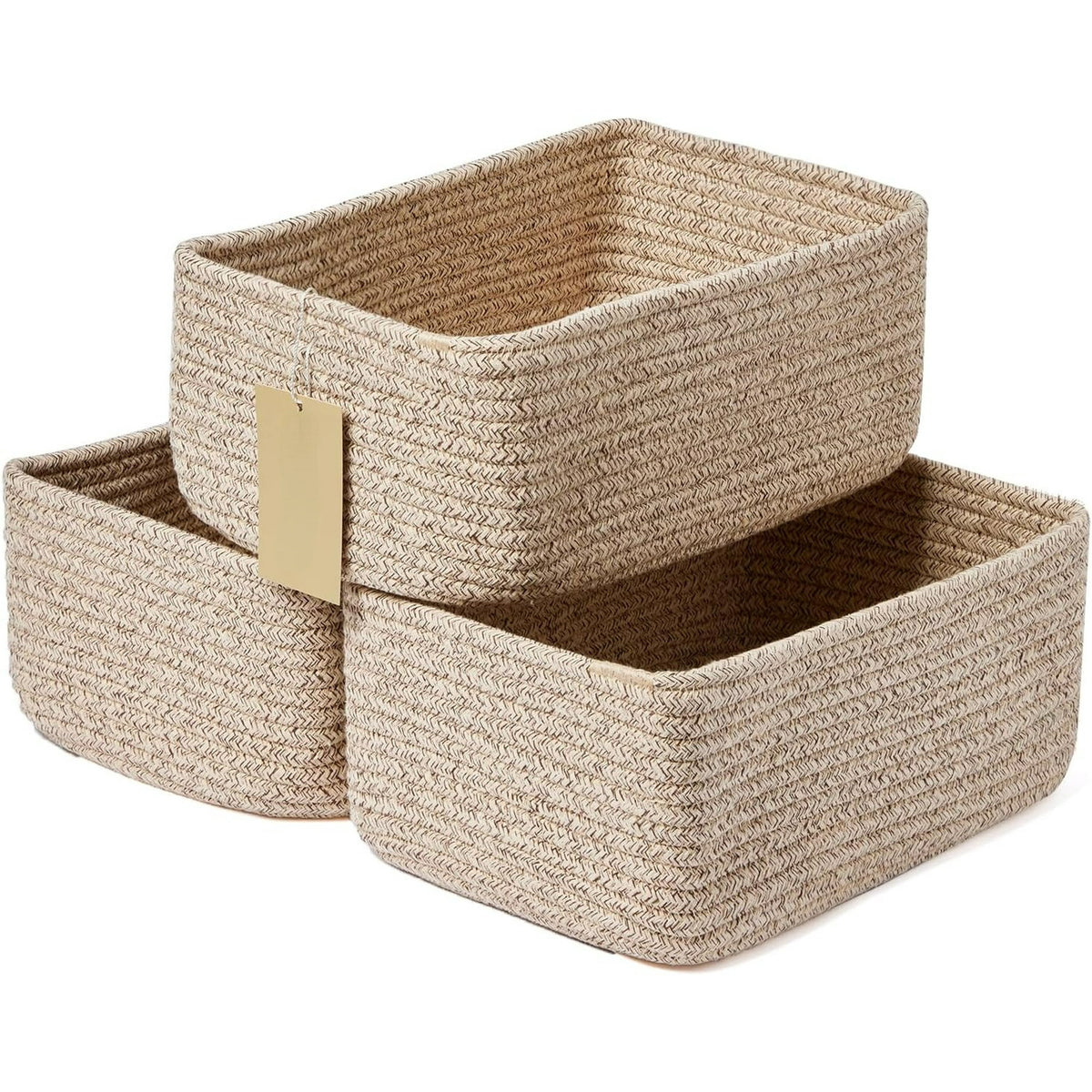 Small Storage Baskets 3 Packs Green 11.5x7.5x4.7” Y1150