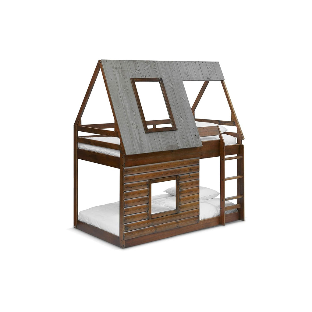 Twin Bunk Beds with Ladder W872