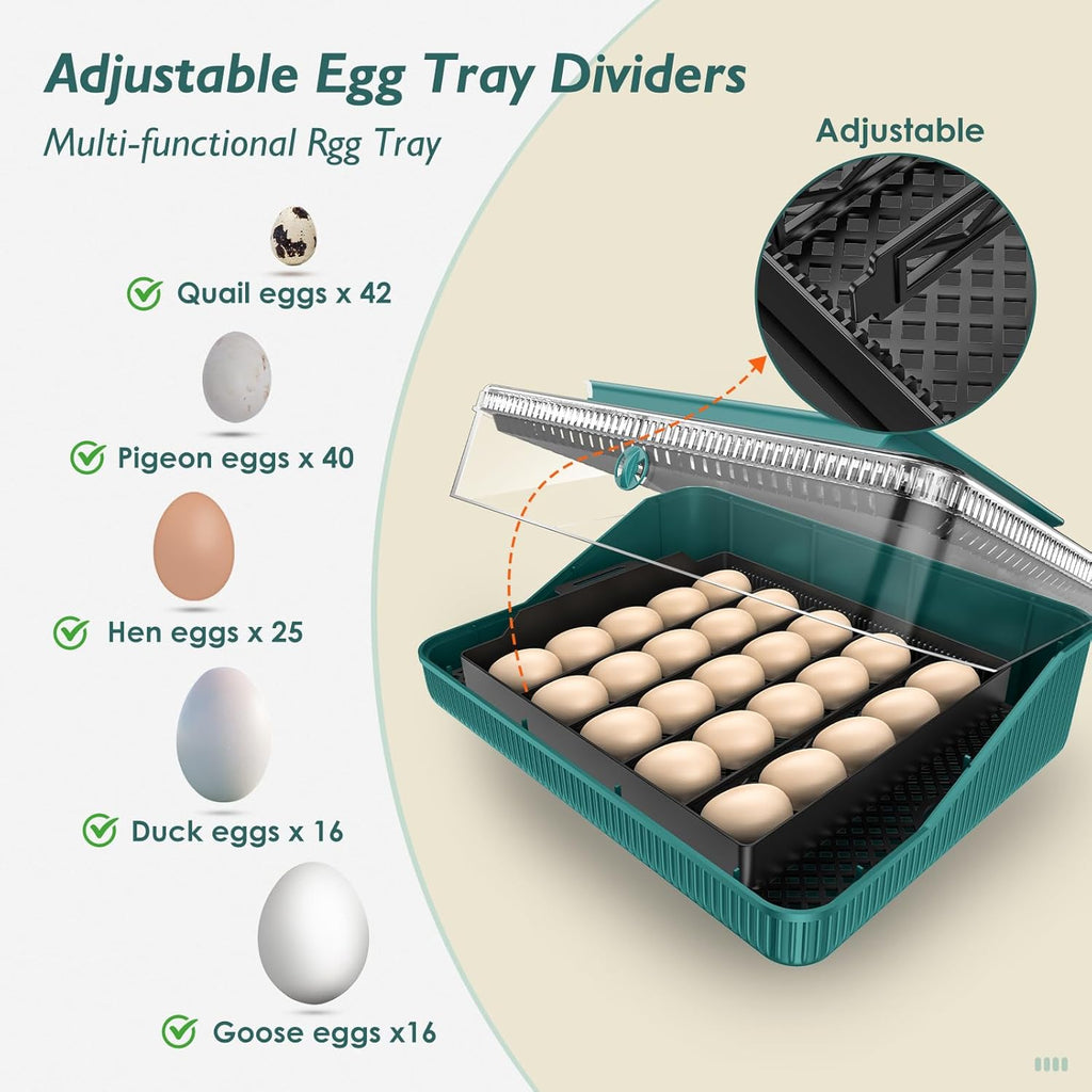 25 Egg Incubator with Automatic Turner and LED Humidity Display C4485