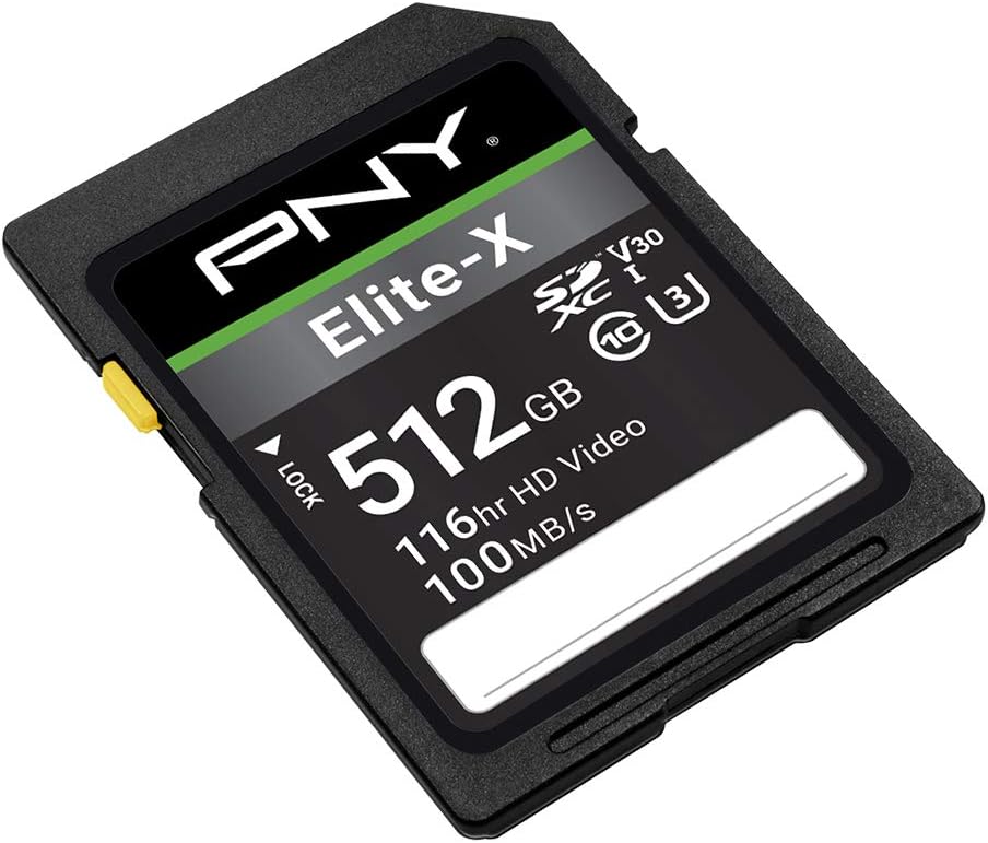 512GB Class 10 U3 V30 SDXC Flash Memory Card J53417