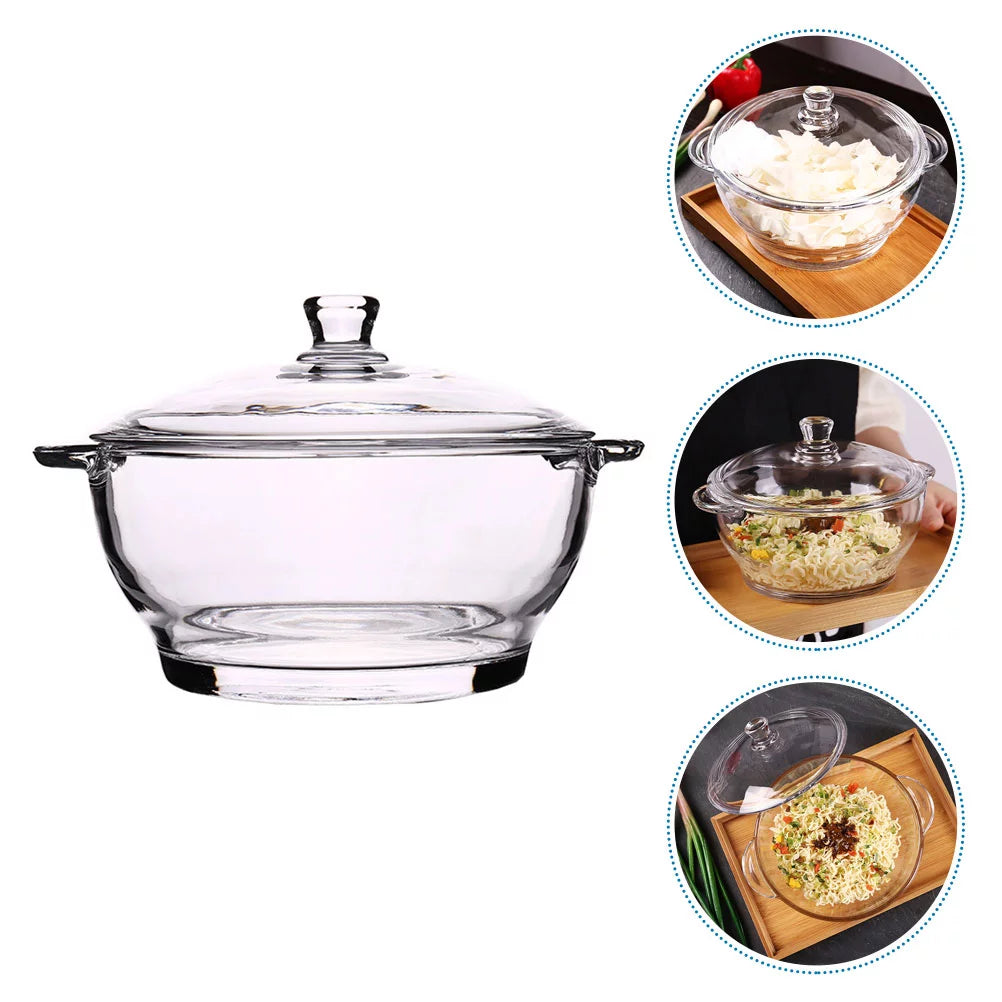 Tempered Glass Salad Bowl G456
