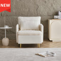 Ivory Sherpa Upholstered Accent Chair X925953