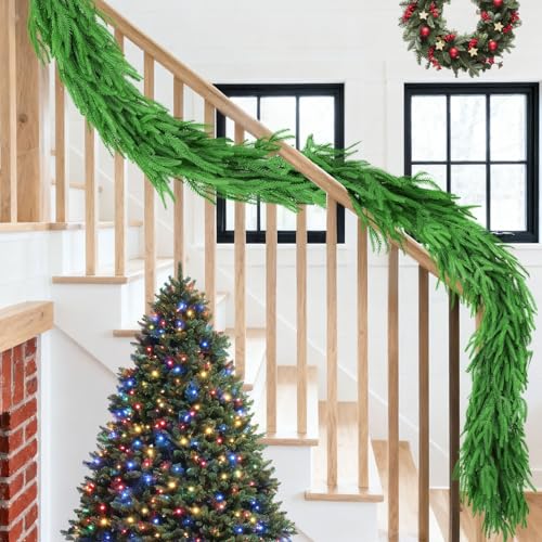 6 Ft 2 Pcs Artificial Norfolk Pine Garland Q920779