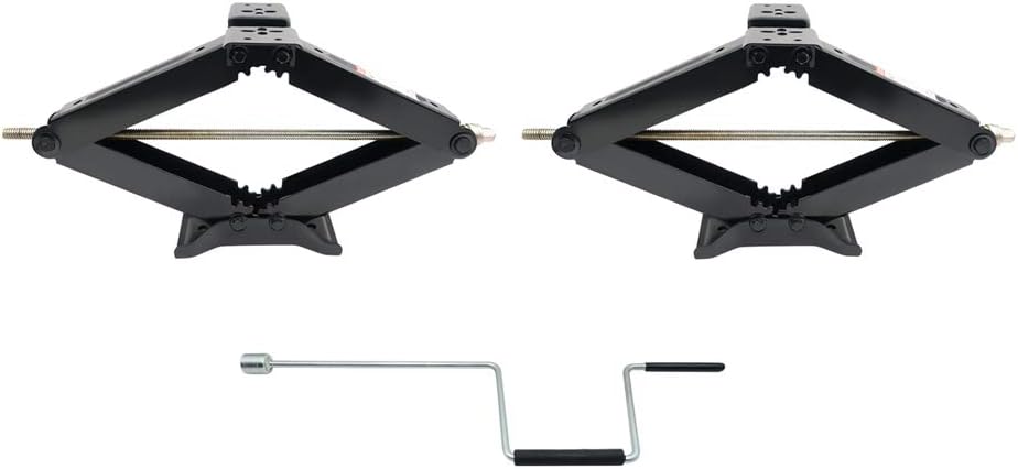24" 7500lbs Heavy Duty RV Scissor Jack with Handle S8275
