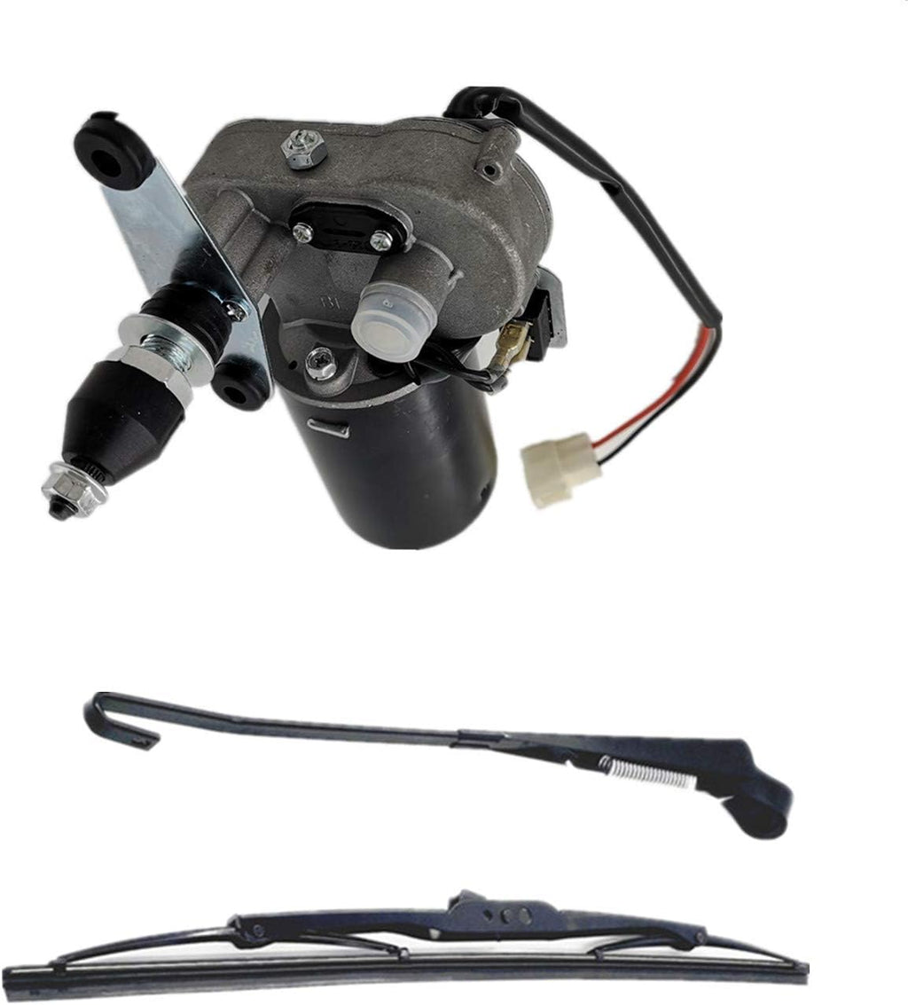 12V Universal Electric Windshield Wiper Motor Kit with 15.7" Blade Pack of 2 H25972