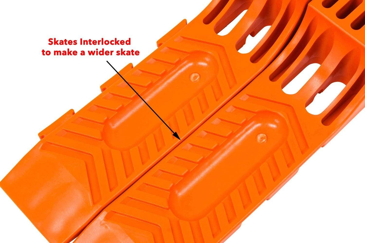 Interlocking Tire Skates Safety Orange (4pc Set) T367