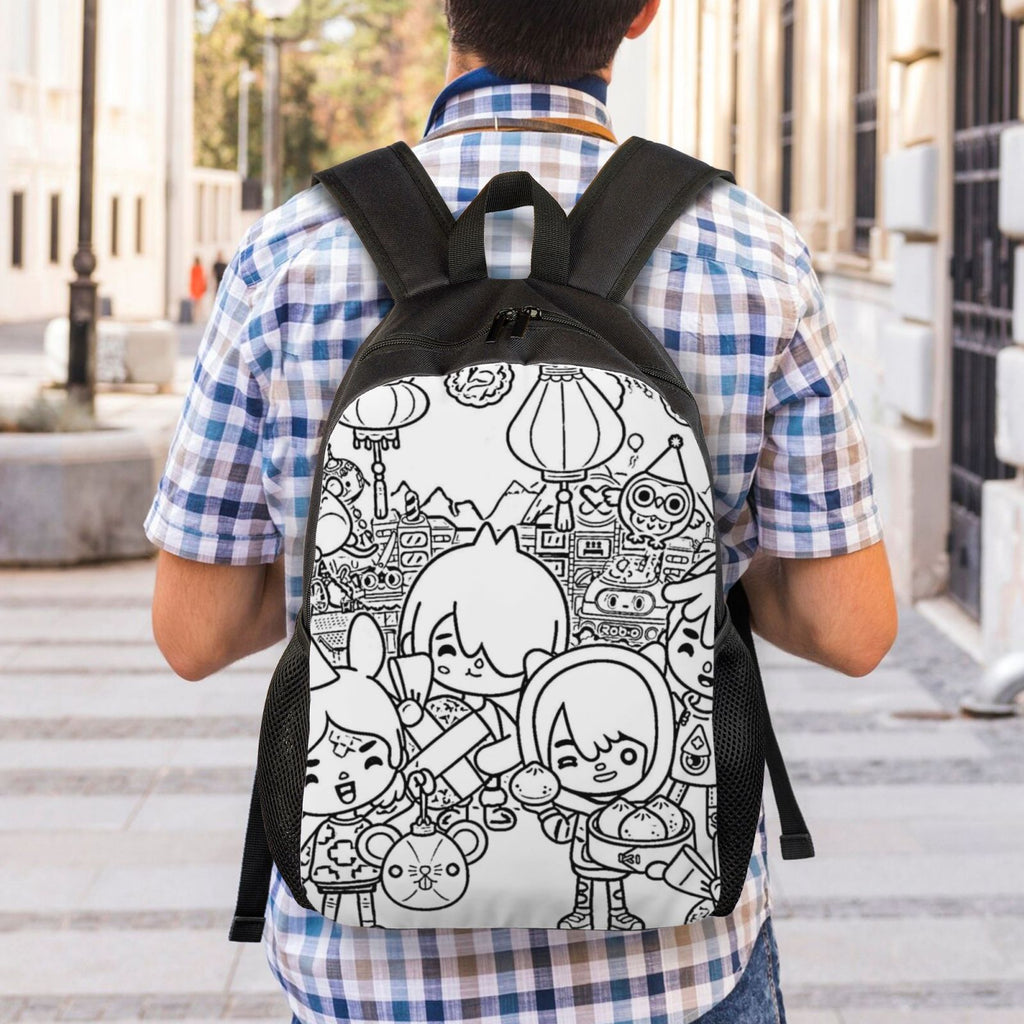 Lightweight Unisex Daypack Backpack D832850