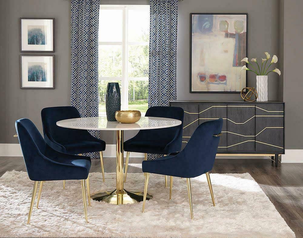 Dark Blue Dining Chair D887
