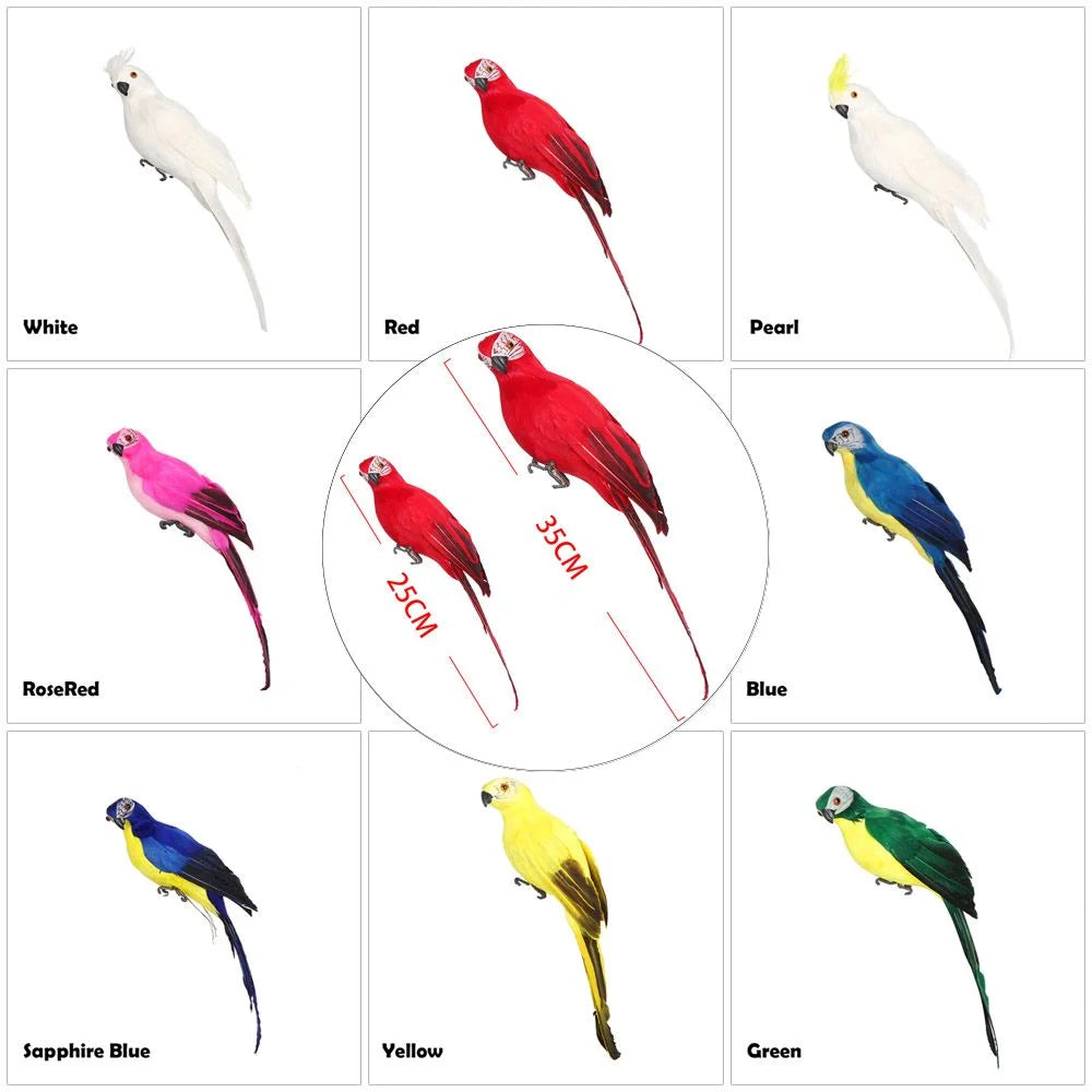 RED 35CM Parrot Figurine U8610
