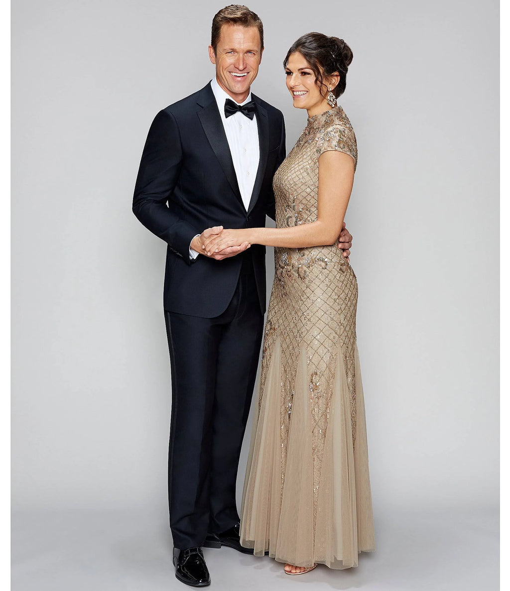 Black Modern-Fit Tuxedo R8557