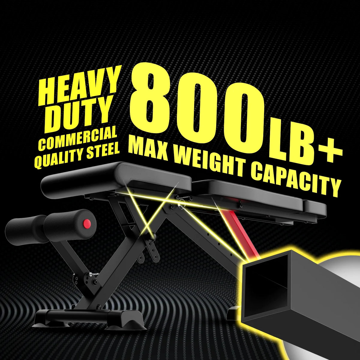 Adjustable Foldable Weight Bench for Home Gym G1871