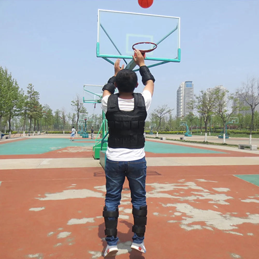 Adjustable Weighted Vest Oxford Exercise Weight Jacket U8390