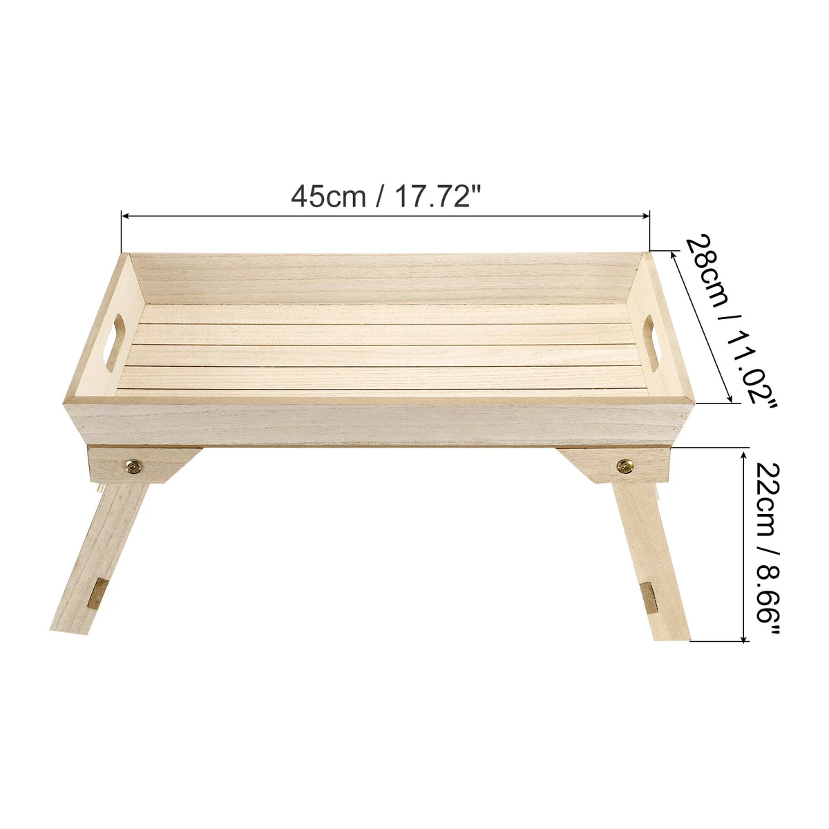 45x28x22cm Folding Legs Breakfast Tray Table X787