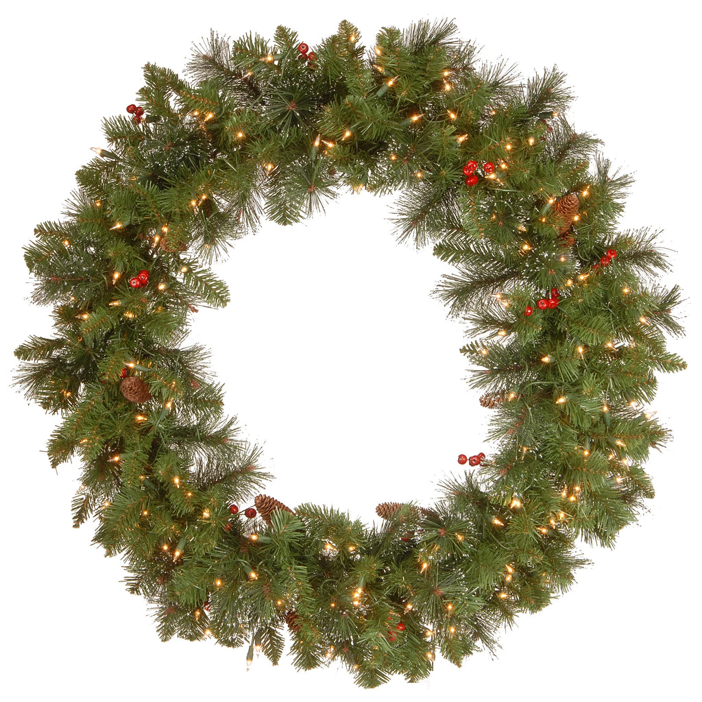 Pre-Lit Artificial Christmas Wreath N570