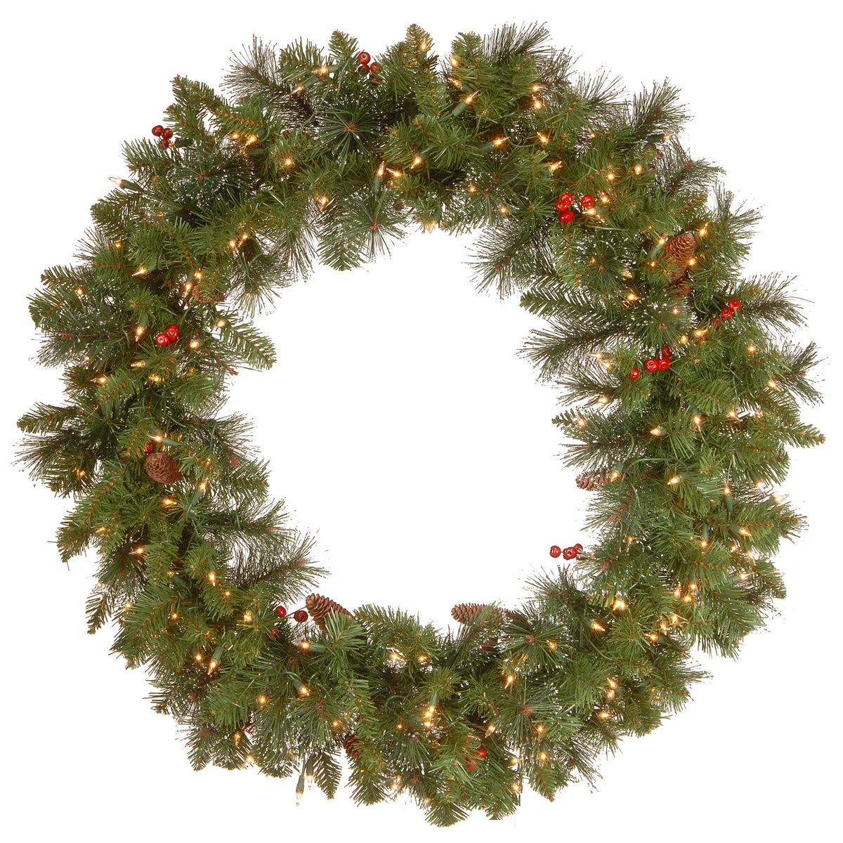 Pre-Lit Artificial Christmas Wreath N570
