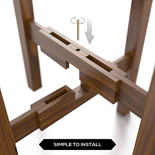 Mid Century Solid Wood Acacia Plant Stand F37532